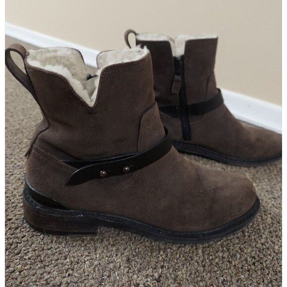 Rag & Bone Shearling Lined Ashford Moto Boots Sz 10 - Picture 2 of 12